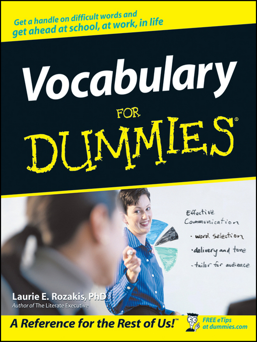 Cover image for Vocabulary For Dummies
